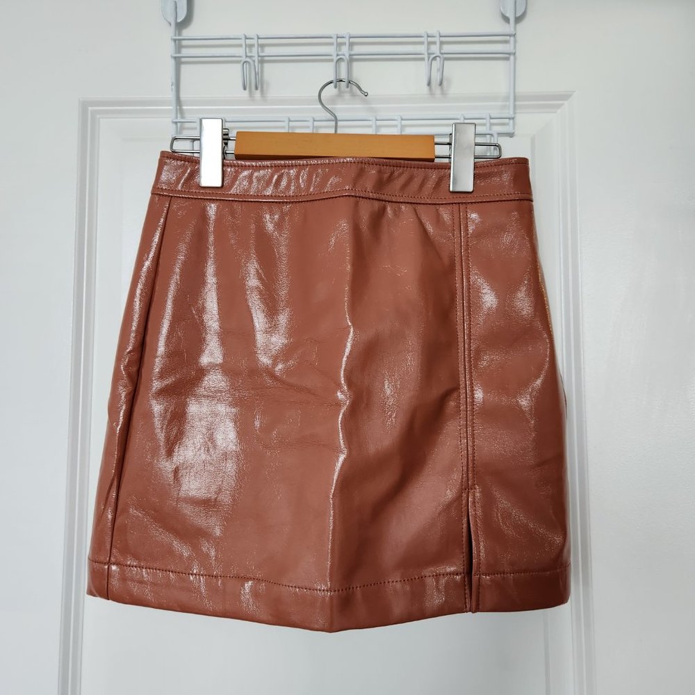 Brown Mini Skirt FASHION NOVA